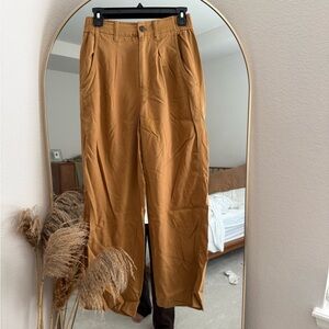 Madewell Neale Straight Leg pant Drapeweave in Toffee - size 2